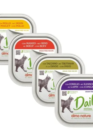 Almo Nature - Daily natvoer voor katten - kuipje Exclusieve Aanbieding